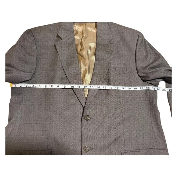 Lauren Ralph Lauren Mens 44L Wool Blazer Gray Made In Canada Classic Style - Picture 6 of 15